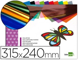 Bloc 10h. trabajos manuales papel celofán 240x315mm. colores surtidos